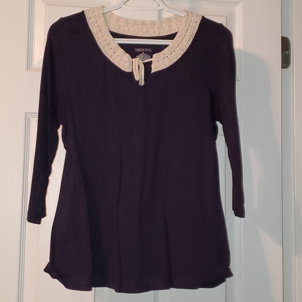 Navy blue top